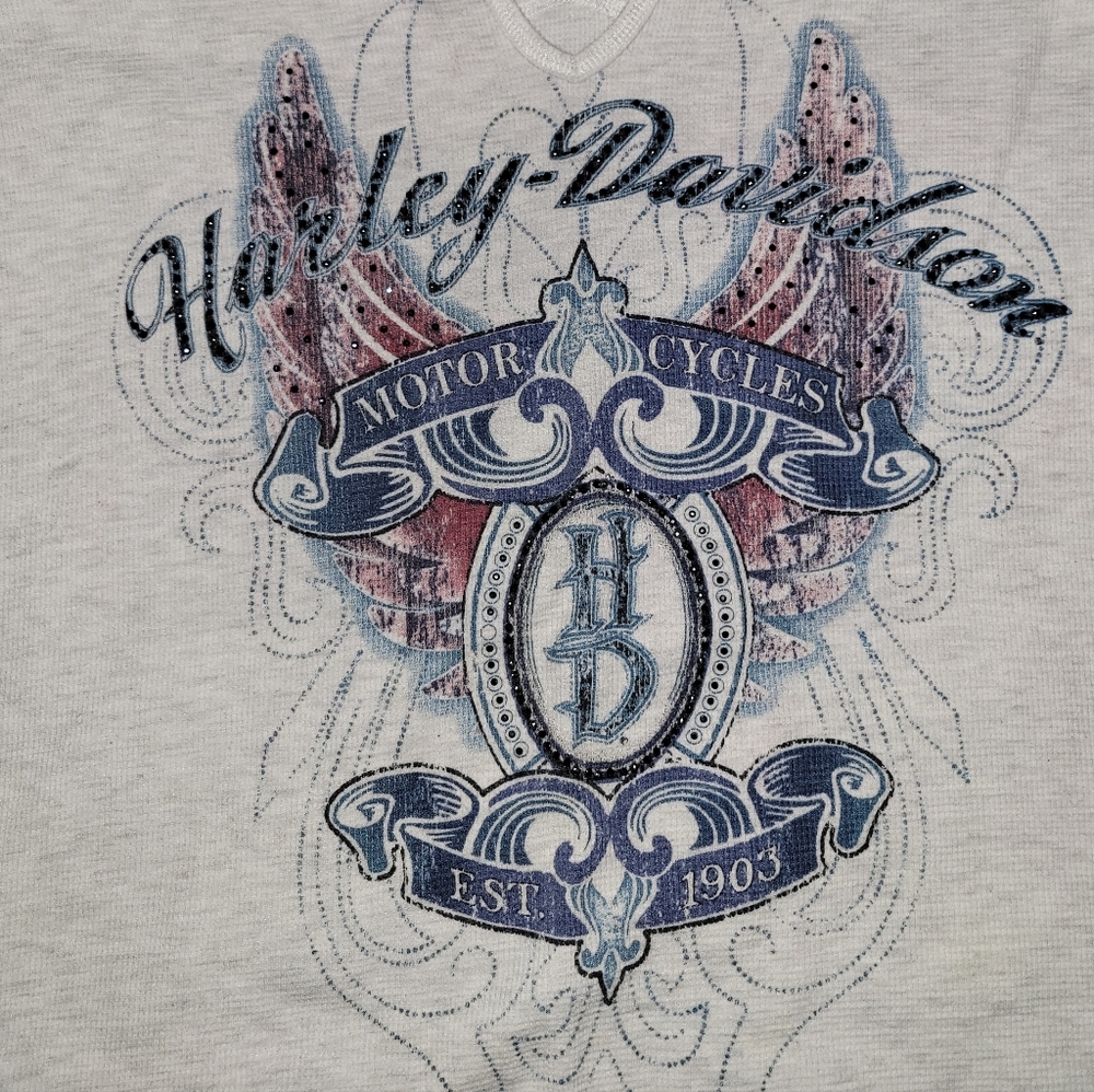 Harley Davidson ladies long sleeve pullover top--2XL